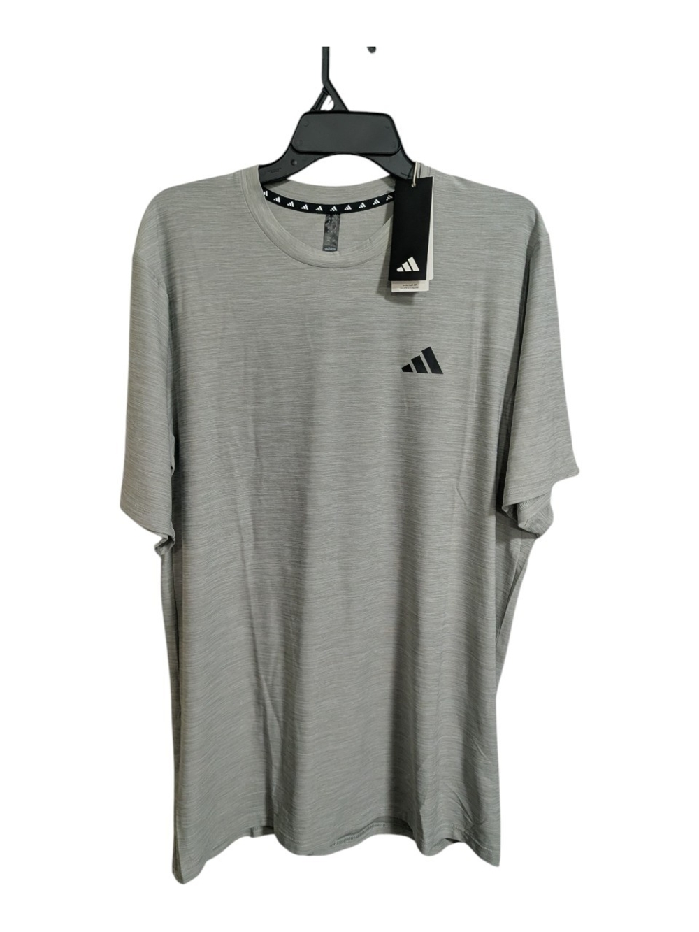 adidas Men's Athletic T Shirt Sz Large Tall Gray